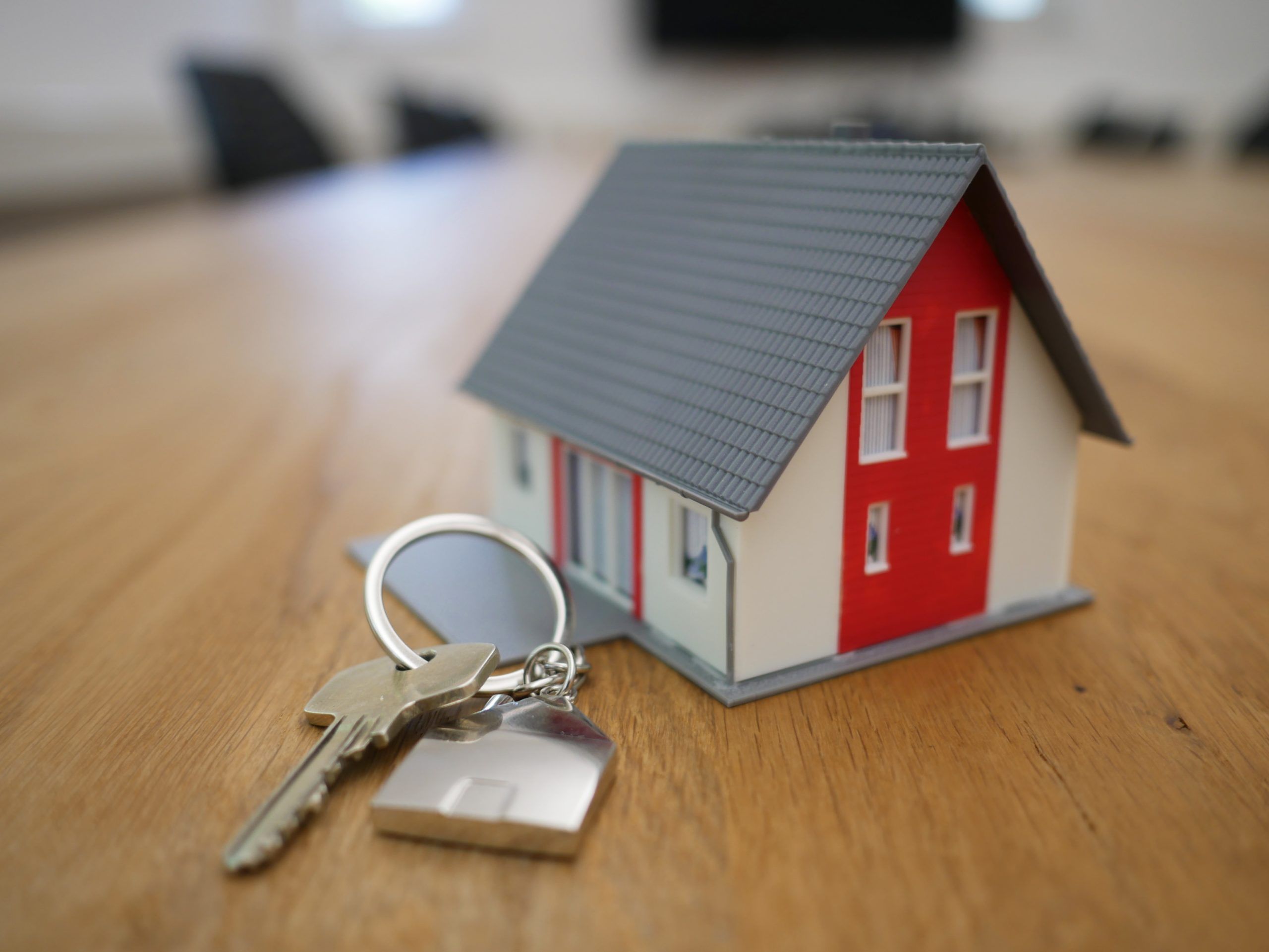 Miniature house and keys