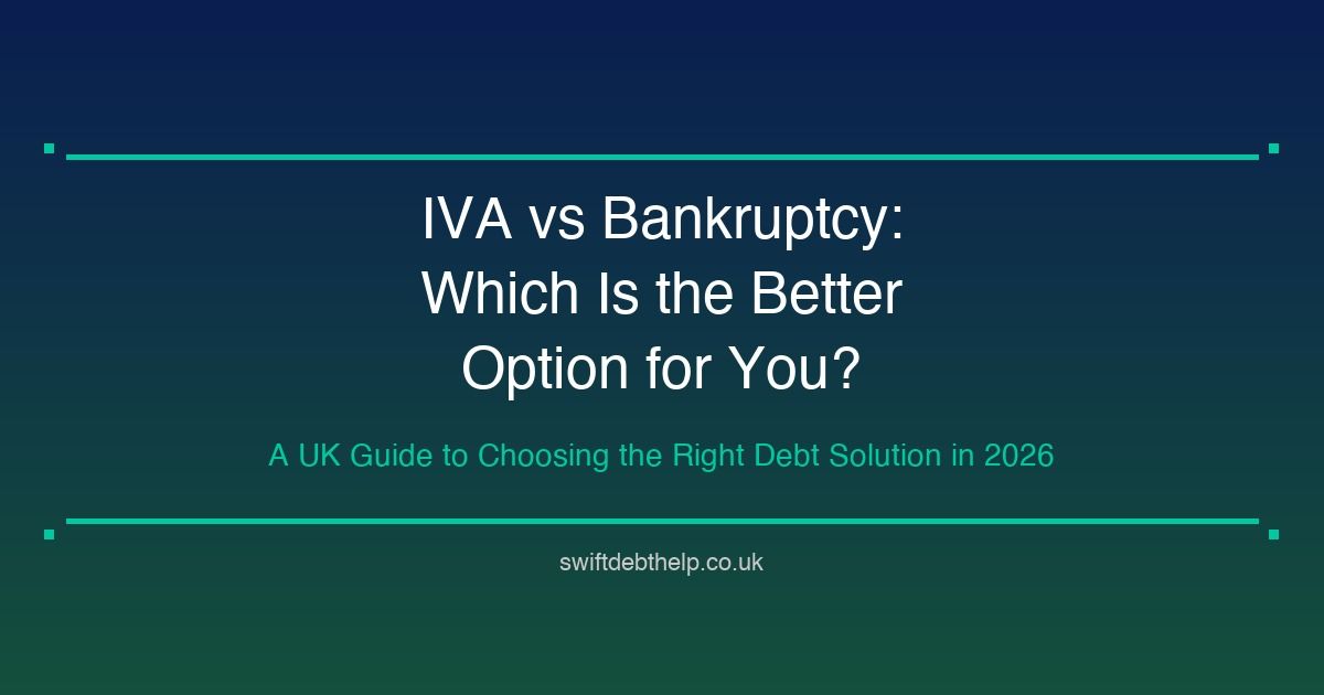 IVA vs bankruptcy comparison guide UK 2026 - Swift Debt Help