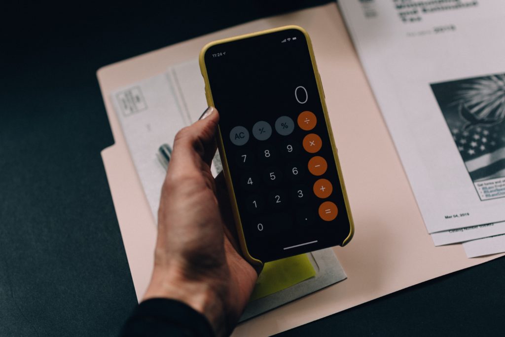 Using a calculator for debt management